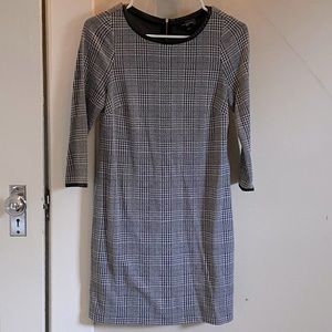 The Limited Houndstooth Gray 3/4 Sleeve (xs)